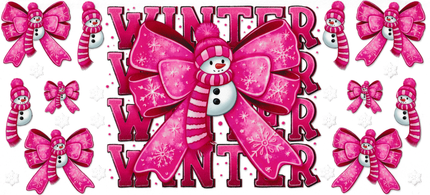 Pink Winter Bows