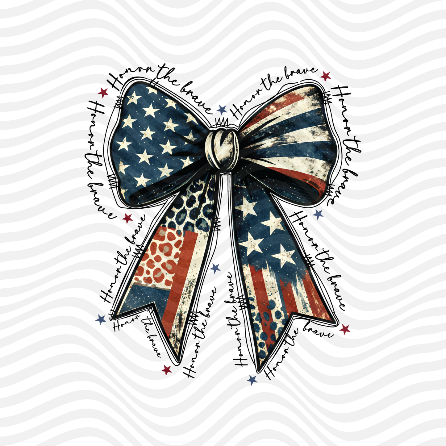 American Flag Bow