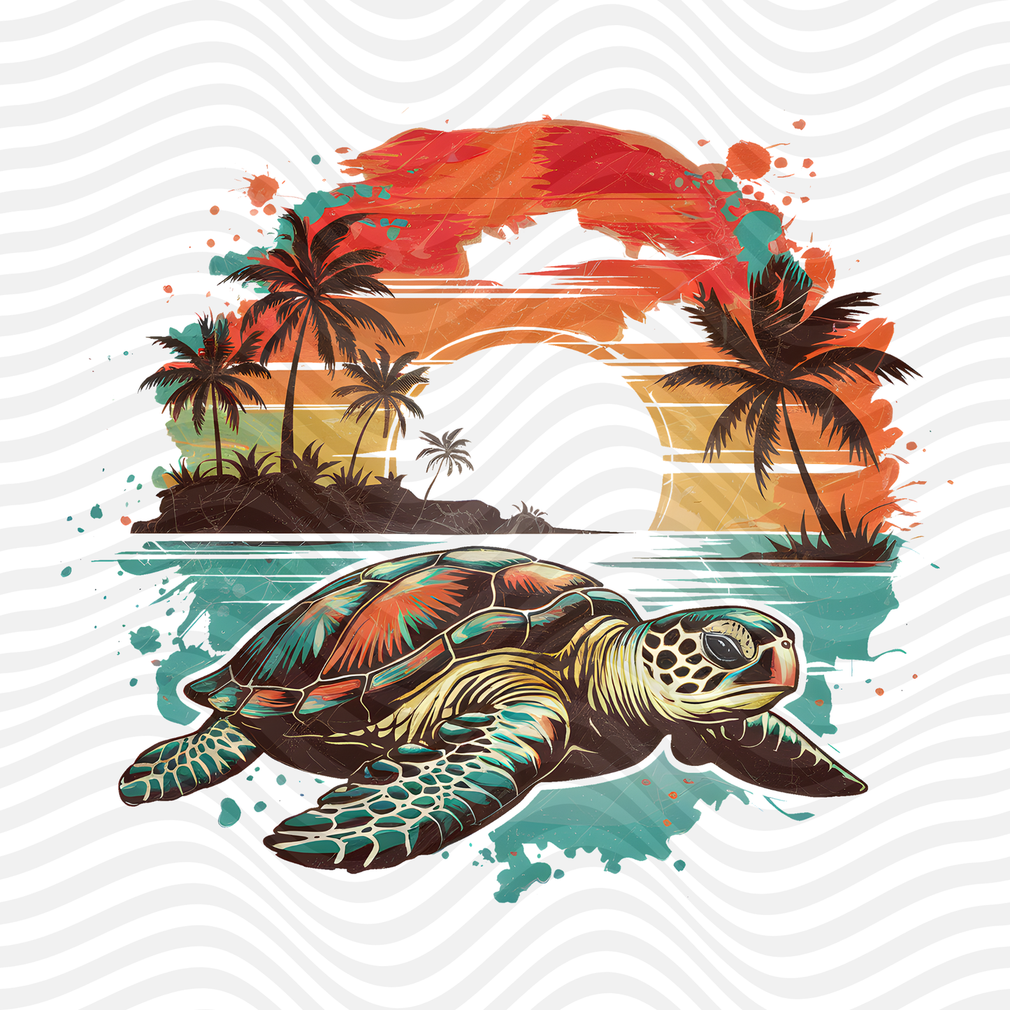 Sunset Turtle