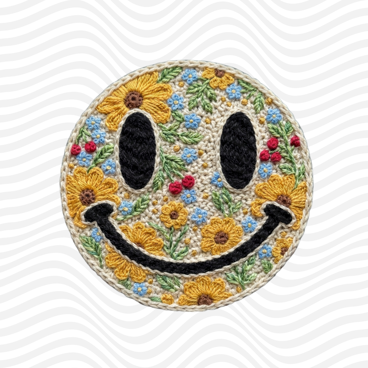 Floral Smiley Face
