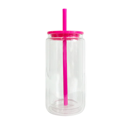 16oz Dark Pink Cup