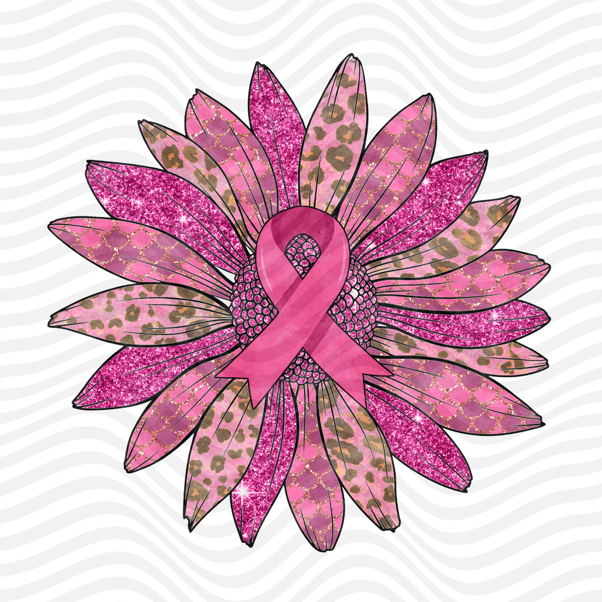 Breast Cancer Sunflower