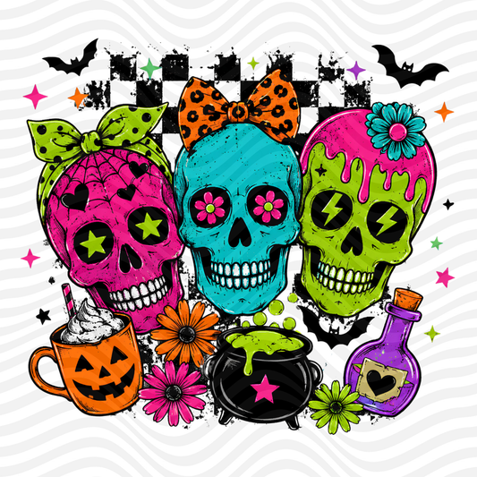 Neon Skulls