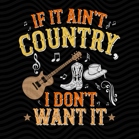 If It Ain't Country, I don't Want It