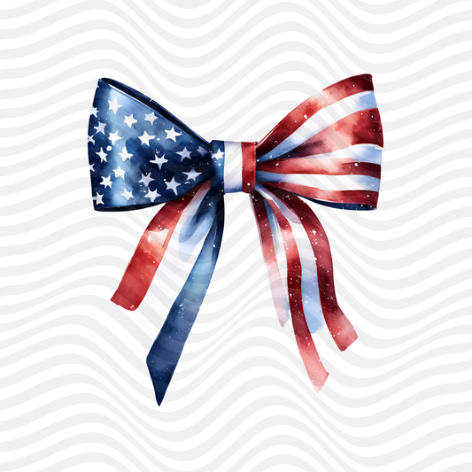 Red, White & Blue Bow