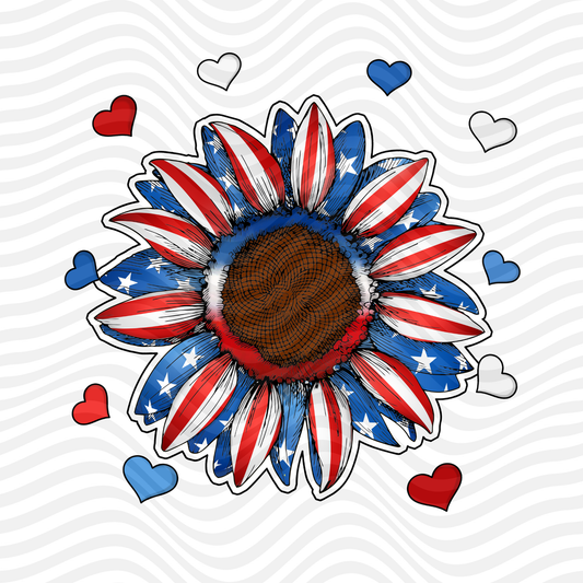 Patriotic Sunflower