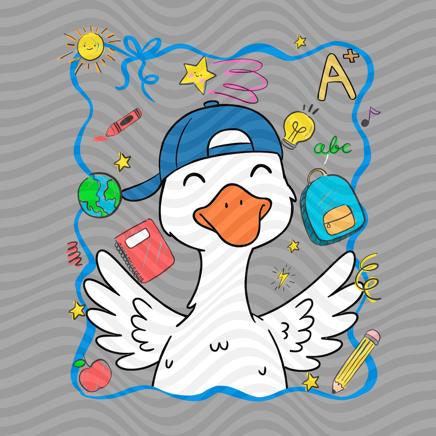School Goose (Blue)