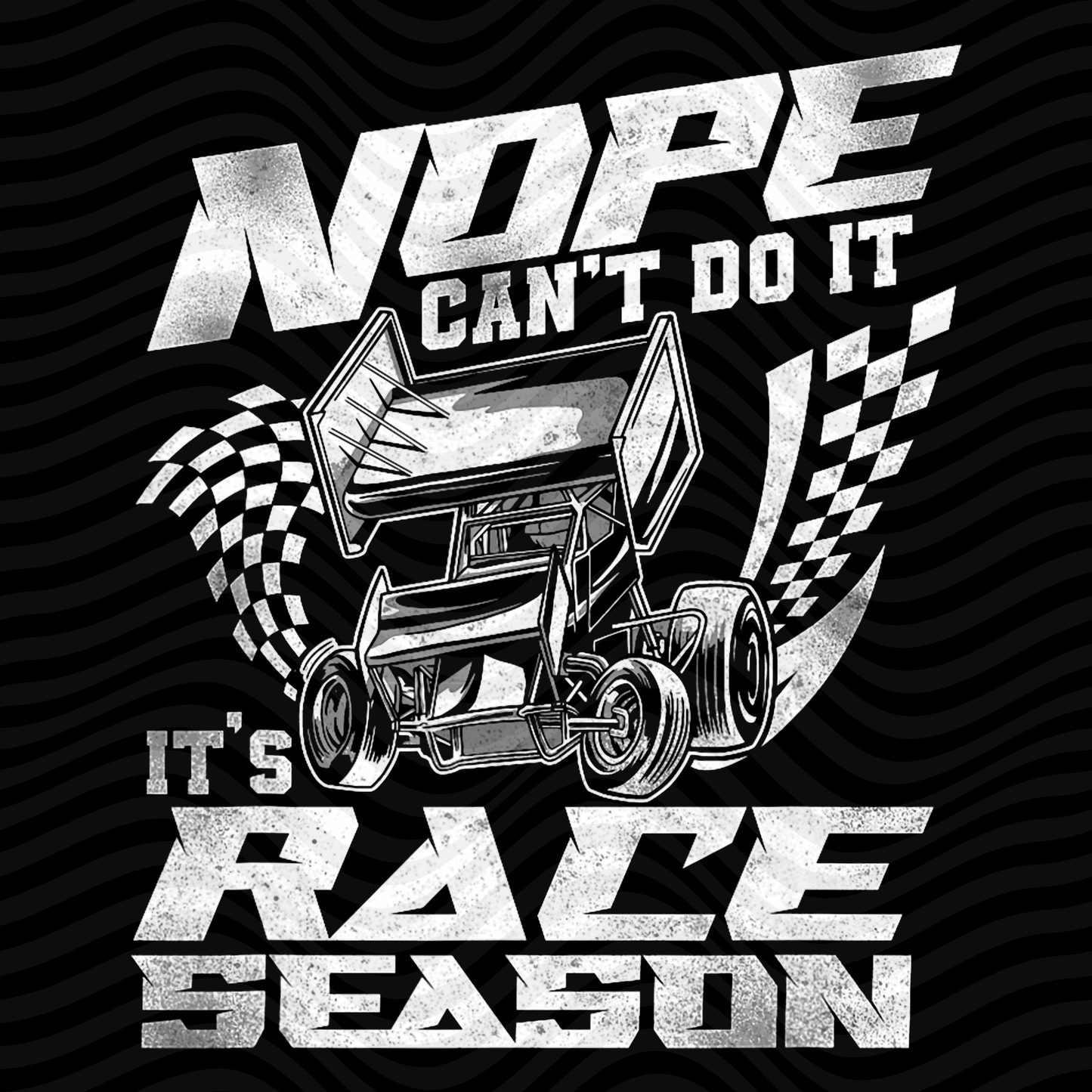 Nope, Can't Do It. It's Race Season
