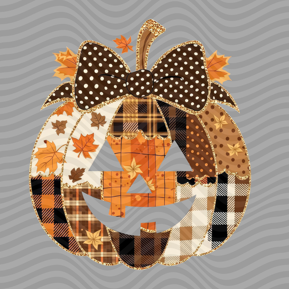 Fall Patched Pumpkin
