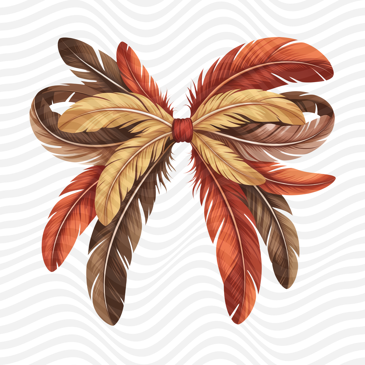 Fall Feather Bow