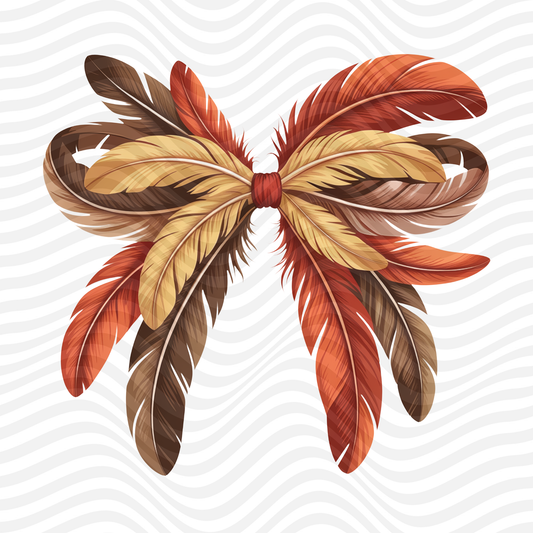 Fall Feather Bow